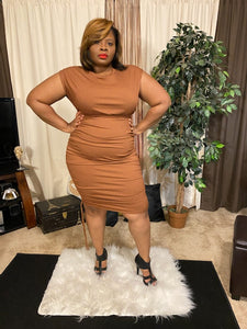 Mocha Latte Please Plus Size Dress