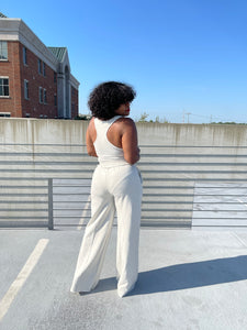 Terry Drawstring Pant (Bone)