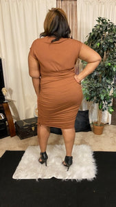 Mocha Latte Please Plus Size Dress